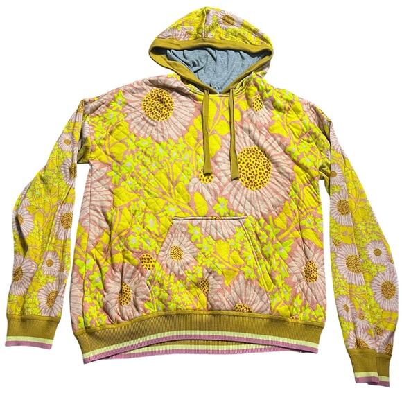🌼 HP 🌼 Conditions Apply x Anthro | Leera Hoodie | Yellow Floral Motif | XL | HTF - Picture 2 of 10